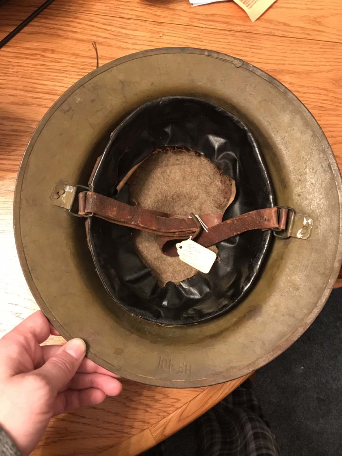 Authentic WW1 USMC M1917 Steel Helmet w/ EGA