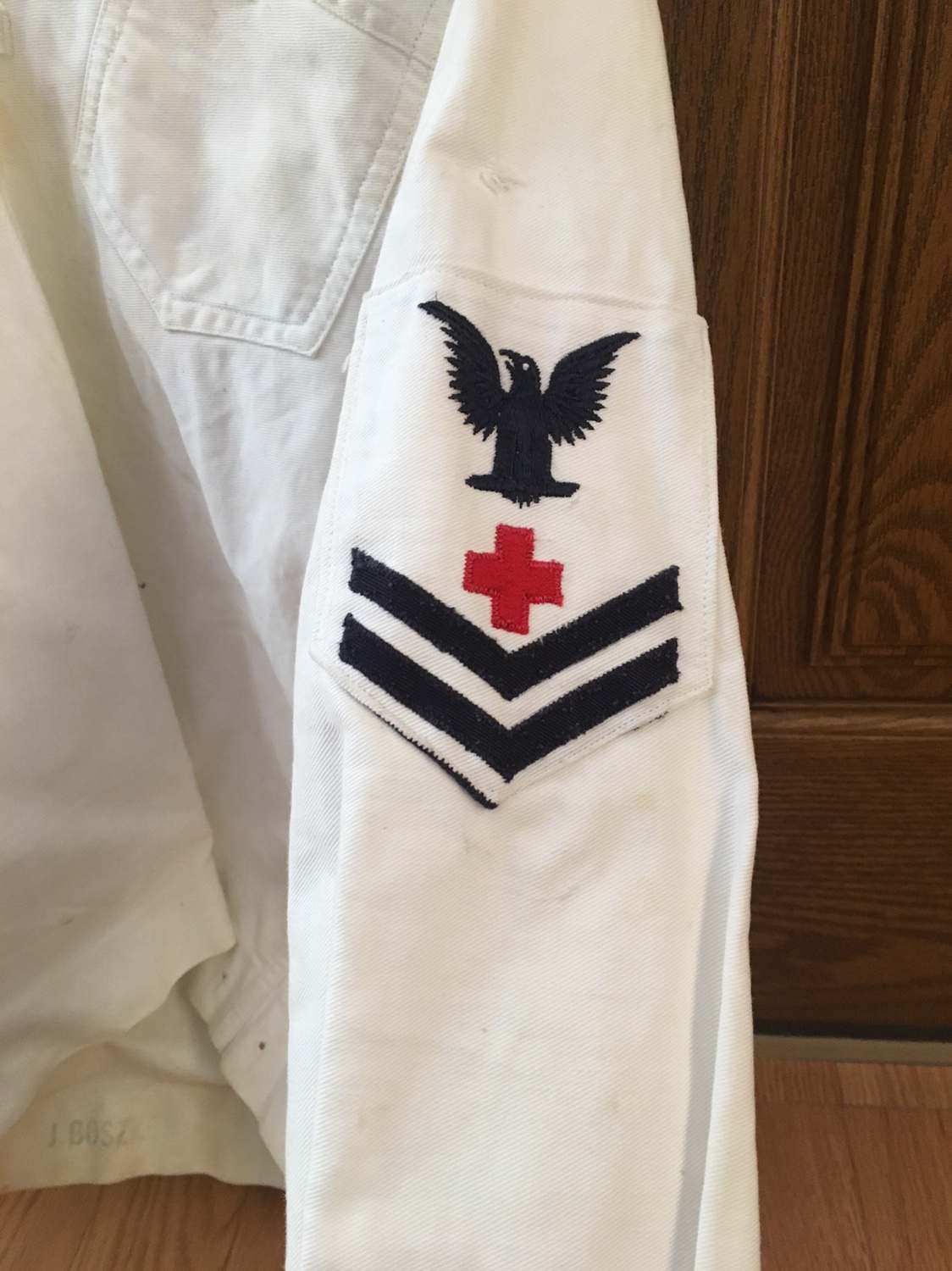 WW2 USN CORPSMAN Uniform Pearl Harbor Named NAVAL & SEA SERVICE