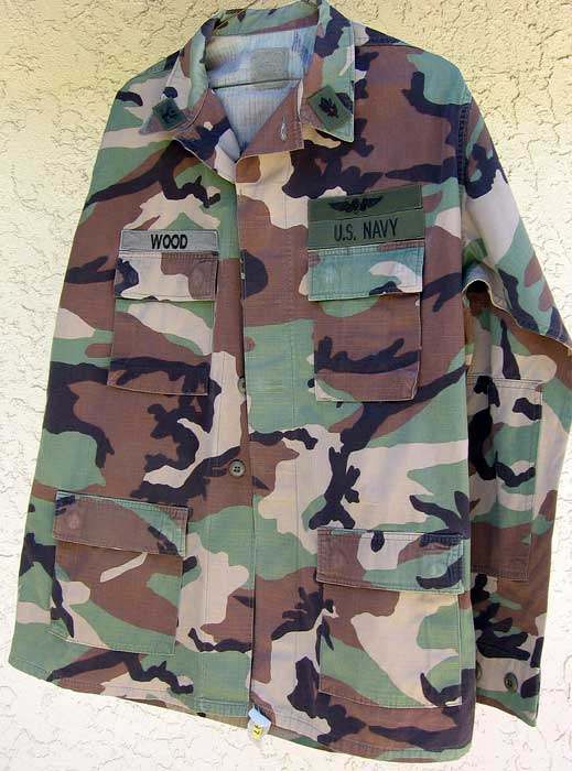 current issue BDU tops with all insignia - CAMOUFLAGE