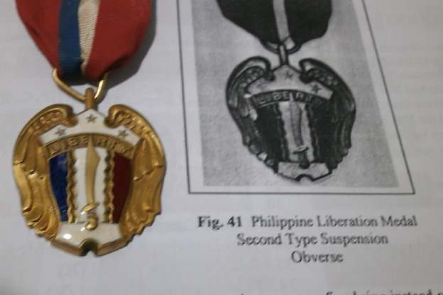 Quezon City made Philippine Liberation Ribbon boxed set (with ribbon ...