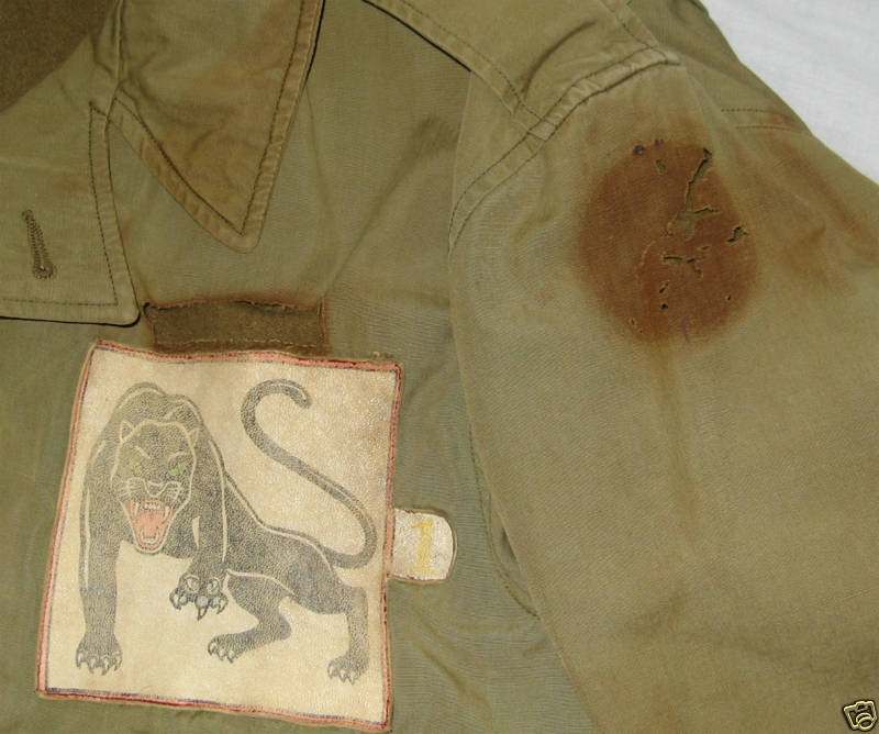 Flight Bag With leather Squadron patch - ARMY AND USAAF