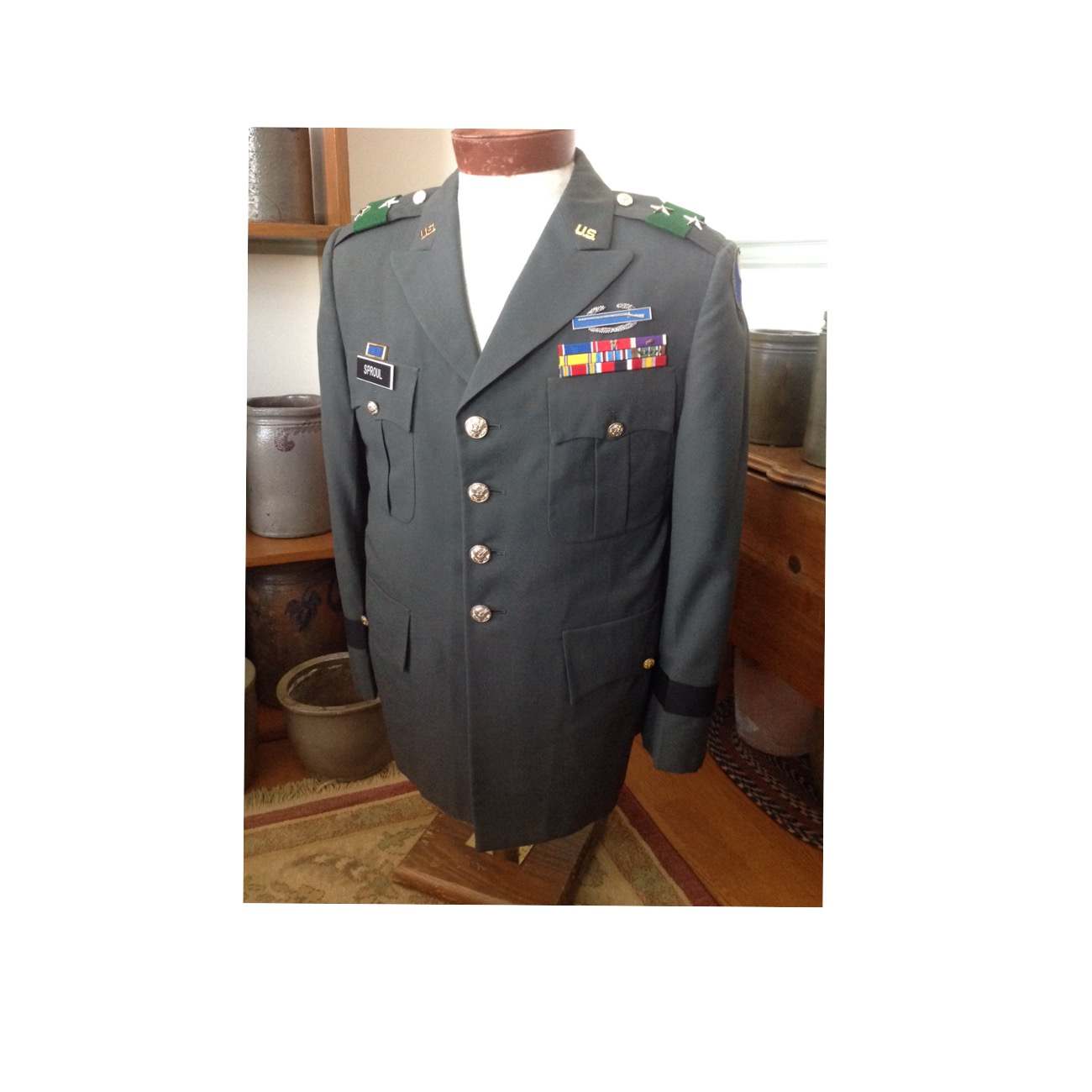 slim fit dress slacks US Army Class A Dress 3 Piece Uniform Shirt Only / Xs / Pants Size 39