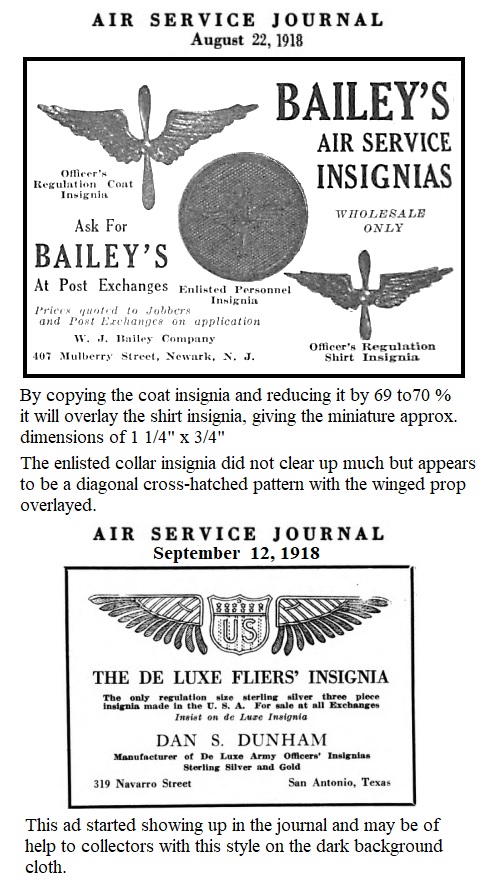 WW1 Aviation Collar Insignia question - WING BADGES - U.S. Militaria Forum