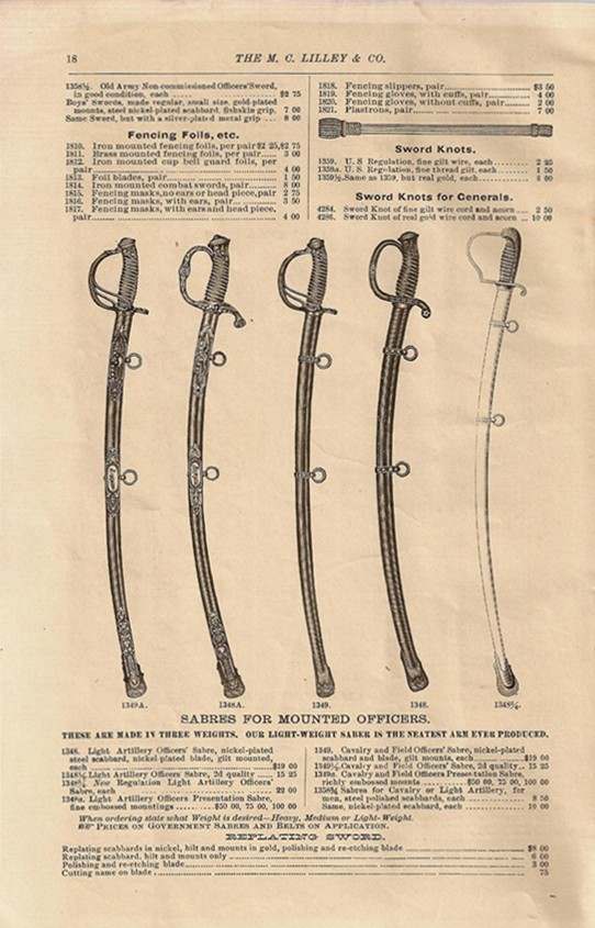 1891 M.C.Lilley & Co. Catalogue UNIFORMS U.S. Militaria Forum