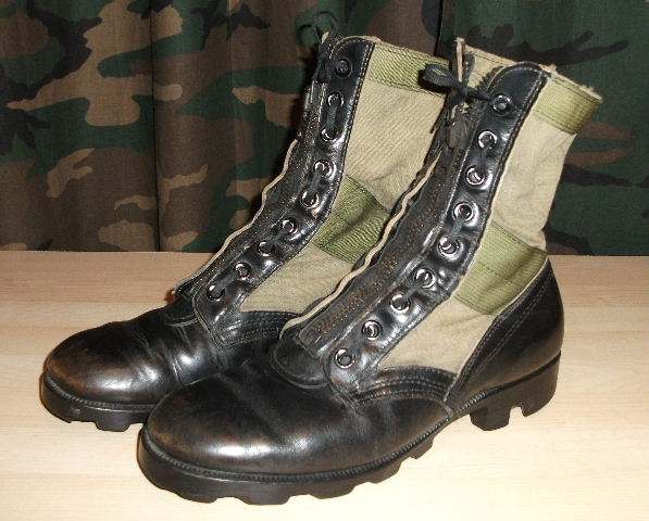 Vietnam era tropical combat boots w/ lace-in zippers - UNIFORMS - U.S.  Militaria Forum