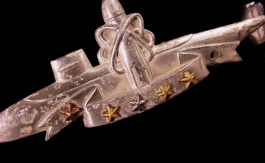 US Navy Submarine SSBN Deterrent Patrol Tie Clasp Bar
