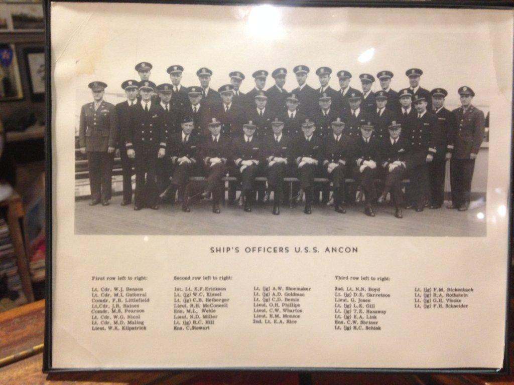 USS Ancon (DDay Omaha Beach) Adm. John L. Hall Signed Photo EPHEMERA