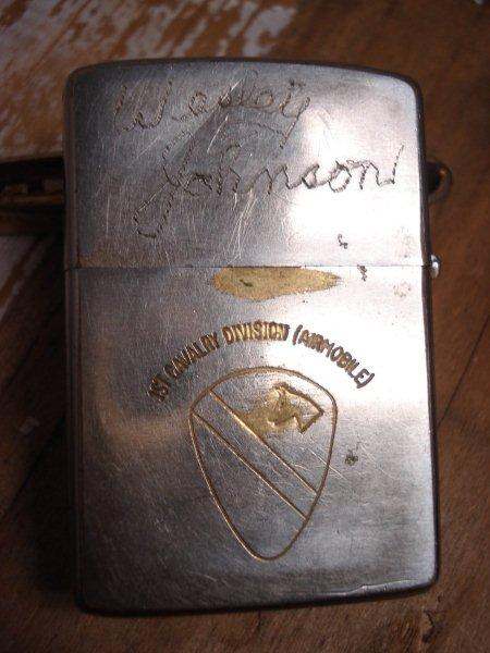 ZIPPO VIETNAM 第一CAV部門 Vietnam War Zippo 1st cav. div. original or fake