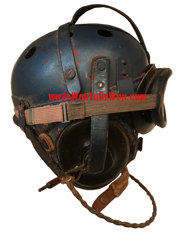 True early Jet Age transitional helmet - FLYING HELMETS AND