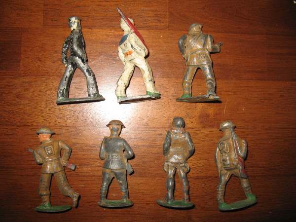 Old metal army figures cheap