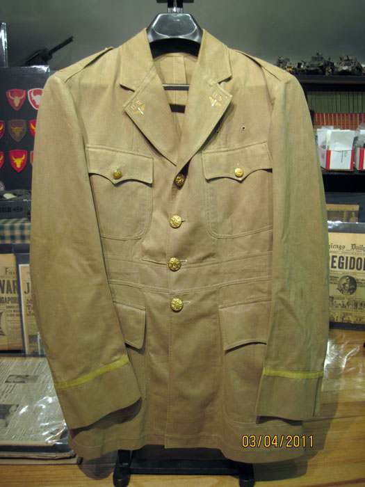 M1926 Khaki AAC Officer's Tunic with Embroidered Insignia