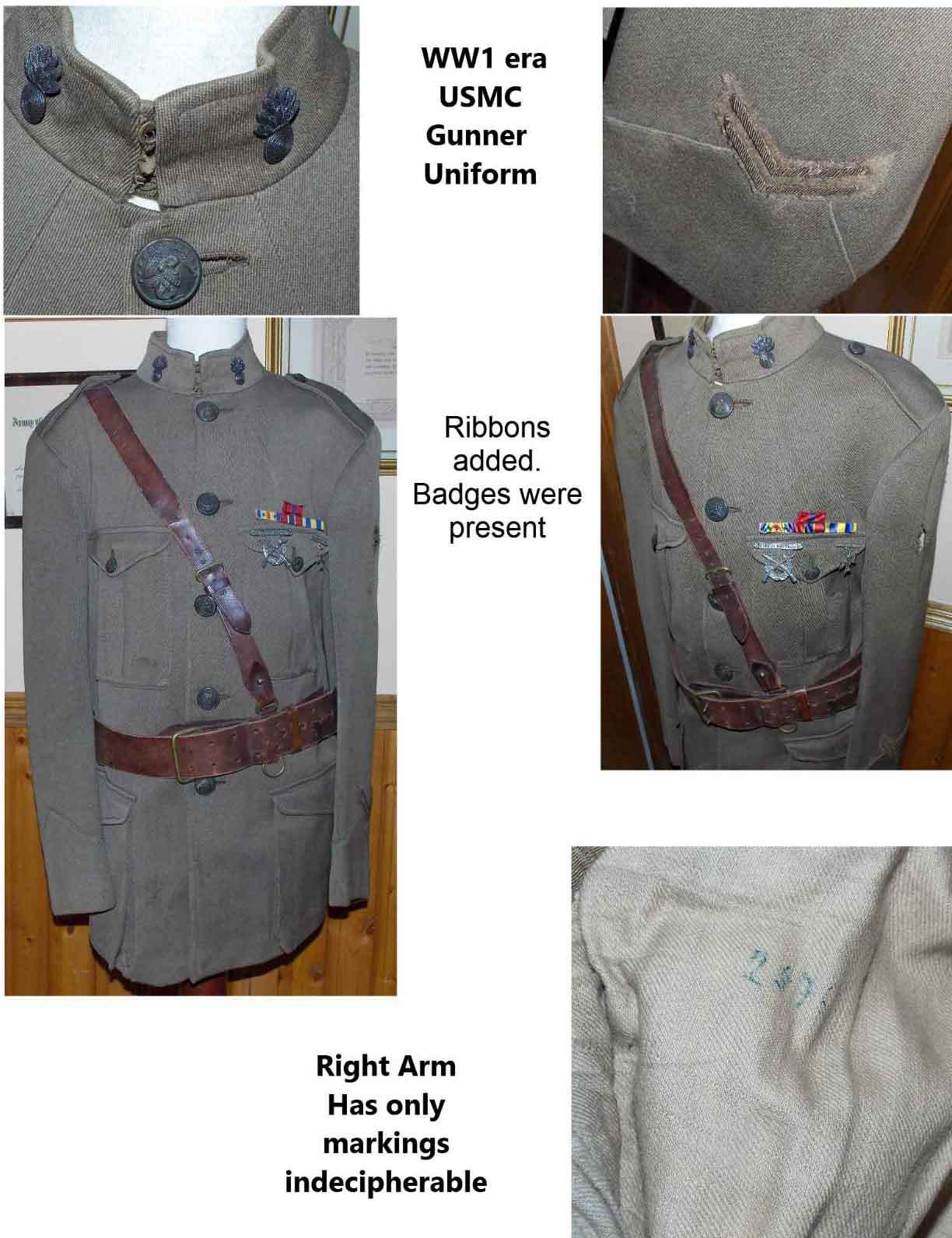ww1 usmc dress blues Ww1 Usmc Dress Uniform WWI US MARINE CORPS M1912 DRESS BLUE UNIFORM