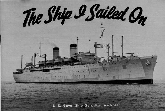 USNS Gen. Maurice Rose 1950's MILITARY SHIPS AND VESSELS U.S