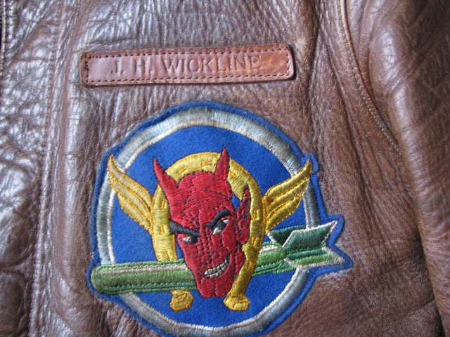 Original U.S. WWII British Made Embroidered 614th