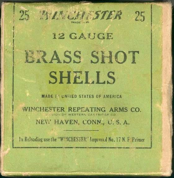 Winchester Limited Edition WWII Ammo 12 Ga 2-3/4 M19 Brass Hull 00