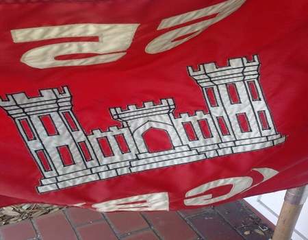 Engineers Unit Guidon Flag with engraved rings on pole? - BASE/BIVOUAC ...