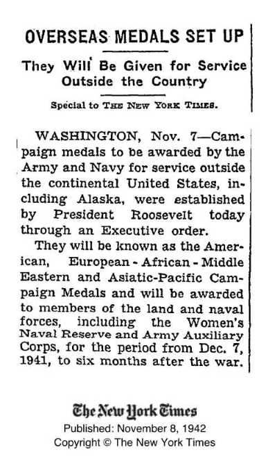 WAC Campaign Ribbons - WOMEN'S SERVICES - U.S. Militaria Forum