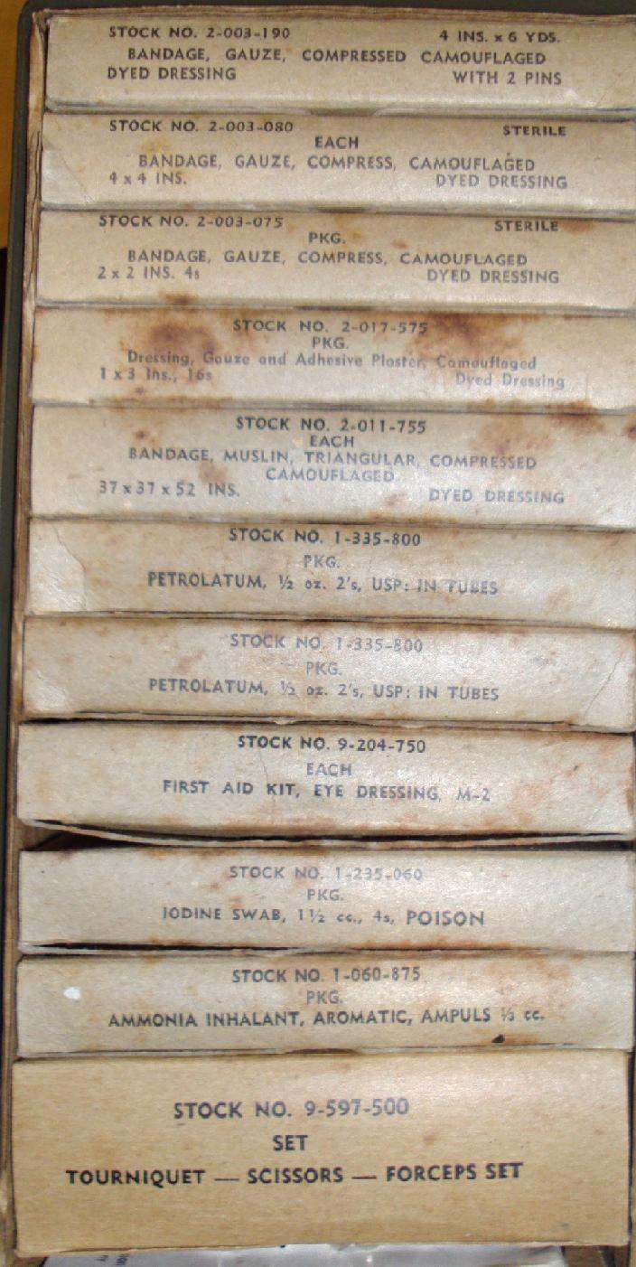 First Aid Kit 9-221-200 unissued with all original contents