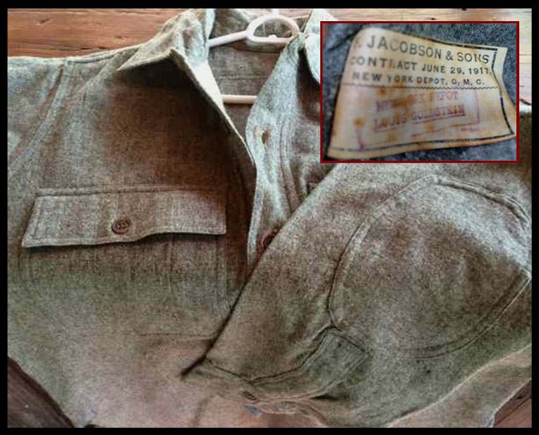 U.S. Army Shirts 1900 to 1919 - (1917-1919) WORLD WAR ONE