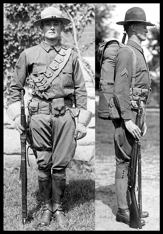 U.S. Army Shirts 1900 to 1919 - (1917-1919) WORLD WAR ONE