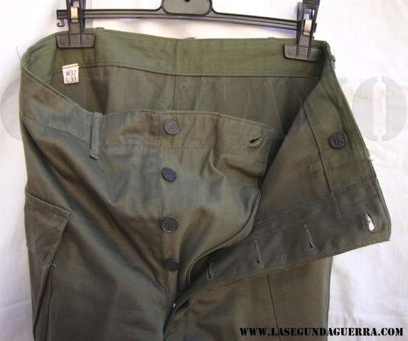 Green fatigue work pants w/cargo pockets, not HBT. What are