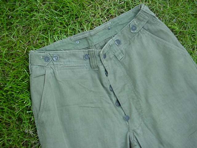 M43 HBT trousers with 13 star buttons - UNIFORMS - U.S.