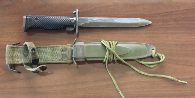 Imperial M5A1 in a Korean M8A1 scabbard - EDGED WEAPONS