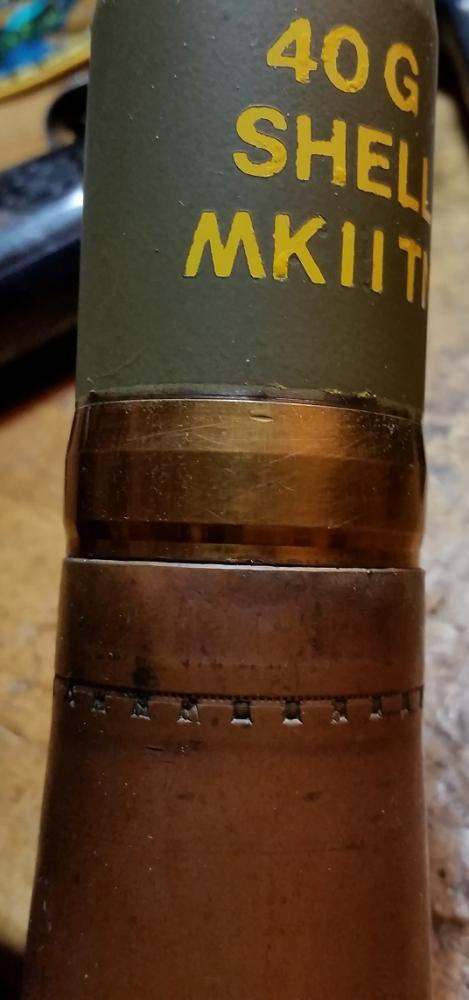 超希少 フランス軍 1954年製 Military SIRIUS 製 40mm Bofors with crimps, WW2 dated - FIREARMS - U.S.
