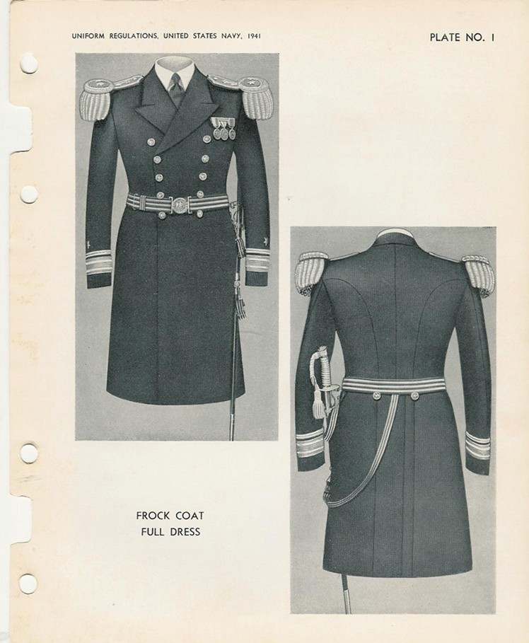 1941 U.S. Navy Uniform Regulations & Examples of All Uniforms, Belts