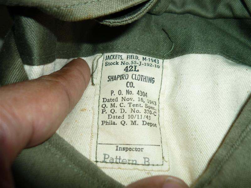 M-1943 FJ early contract in 42L size! - UNIFORMS - U.S.