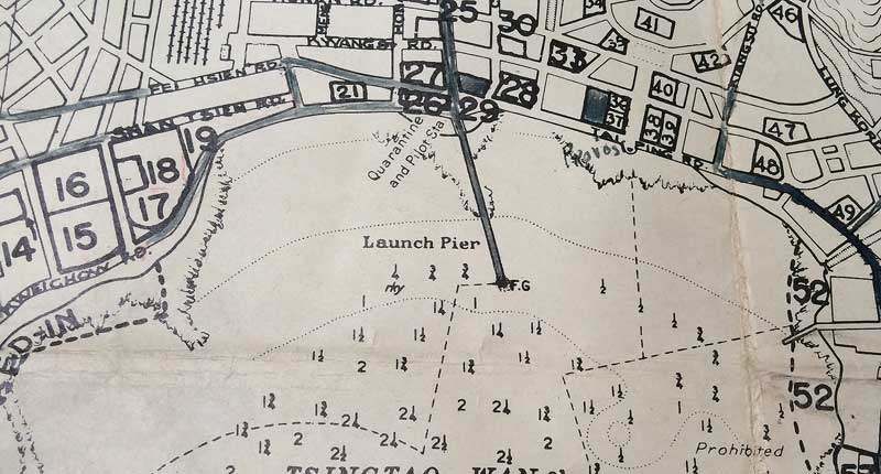 China Marine's Target Map of Tsingtao - EPHEMERA, PHOTOGRAPHS ...