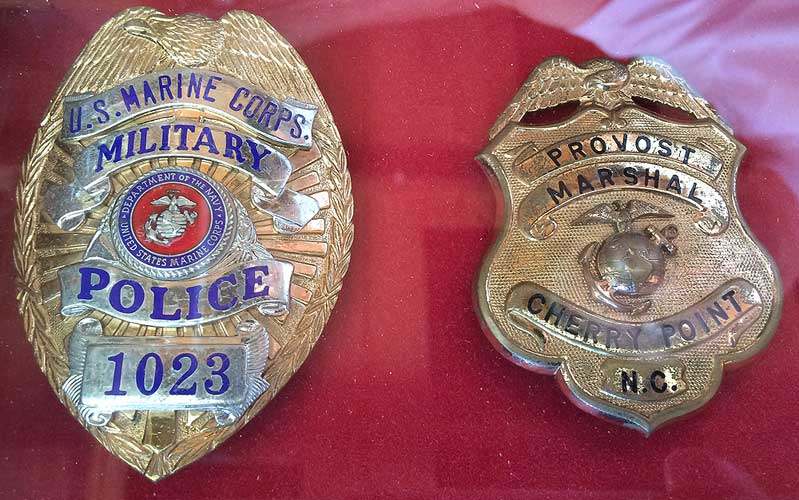 Marine Corps badge collection MP, Provost, Security - BADGES