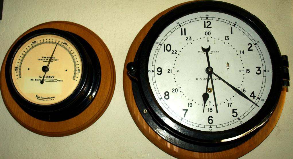 ビンテージ　HarwichClock Co. MarineBarometer ビンテージ HarwichClock Co. MarineBarometer - メルカリ