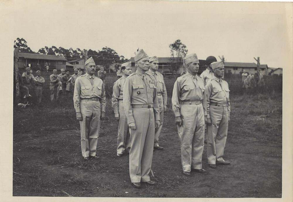 WWII 7TH Infantry Division troops marching in formation EPHEMERA