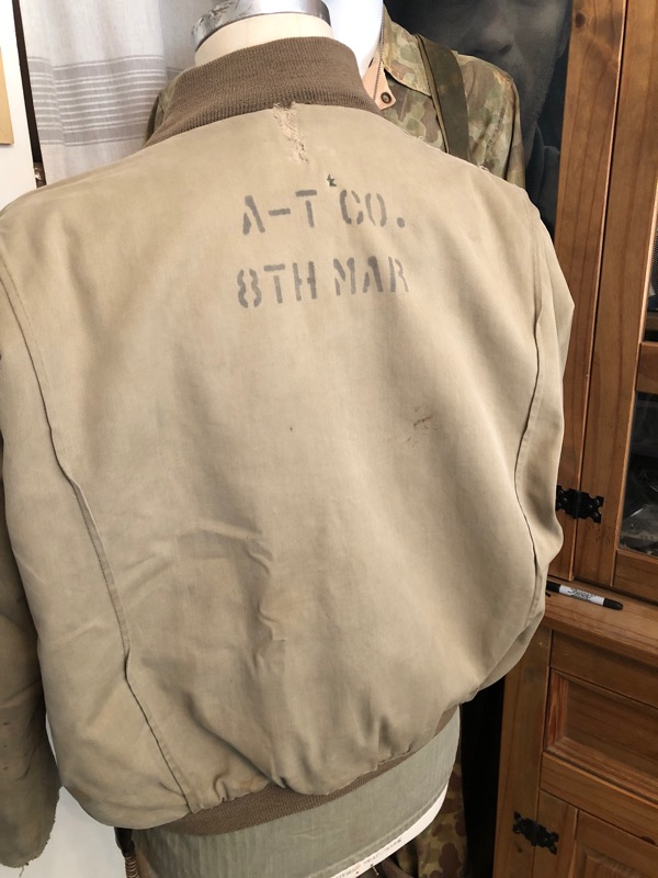Salty Original WW2 USMC 8th Mar Tankers Jacket UNIFORMS U.S