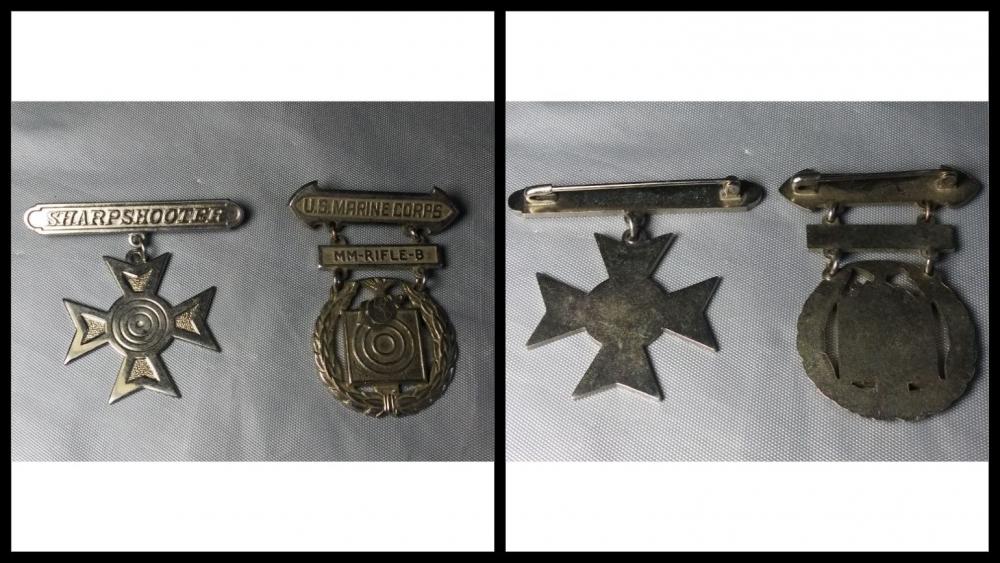WW2 USMC Qualification Badges MMRifleB ? NAVY, MARINE CORPS, COAST