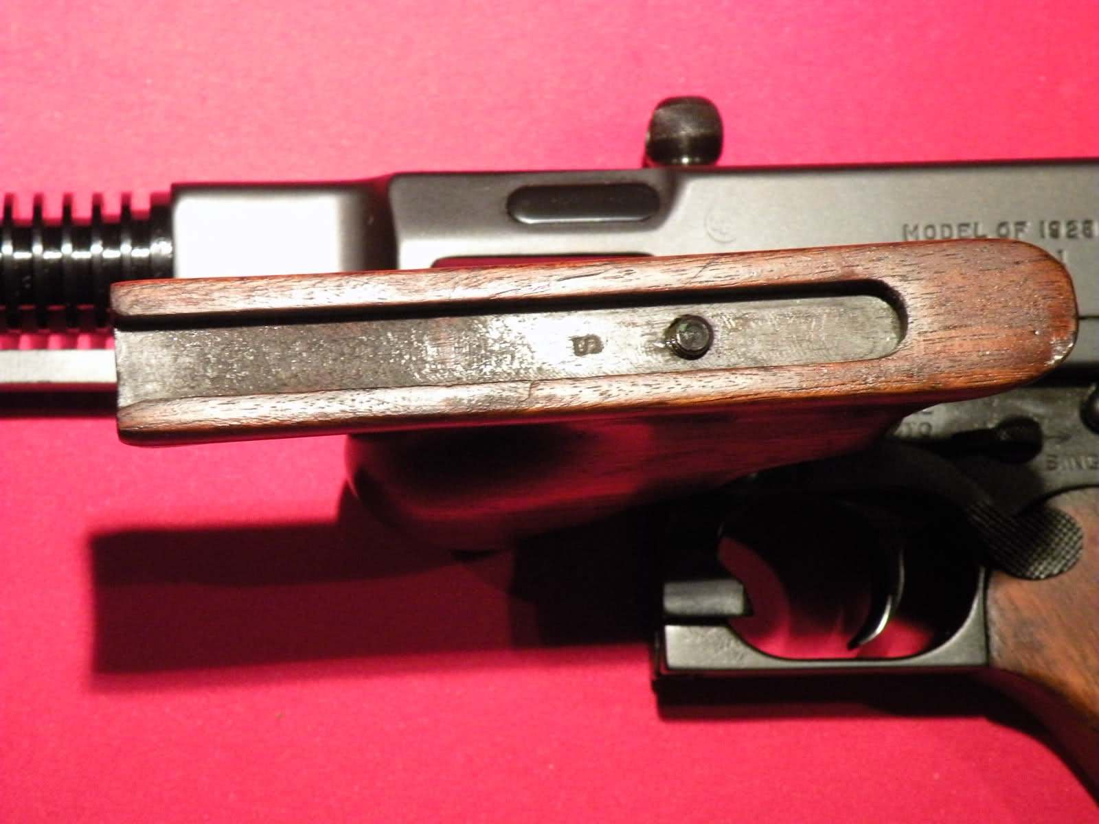Thompson SMG Front Pistol Grip FIREARMS U.S. Militaria Forum