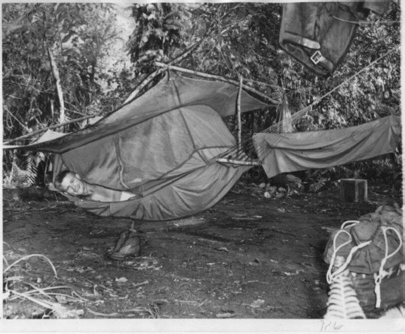 MINT 1944 Jungle Hammock BASE BIVOUAC CAMP DEPOT ITEMS U.S