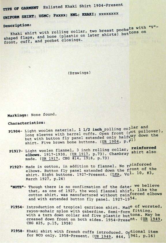 USMC Museum Uniform Catalog Page 2 UNIFORMS U.S. Militaria Forum