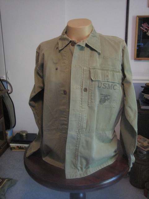 WW2 USMC P44 HBT jacket named - UNIFORMS - U.S. Militaria Forum