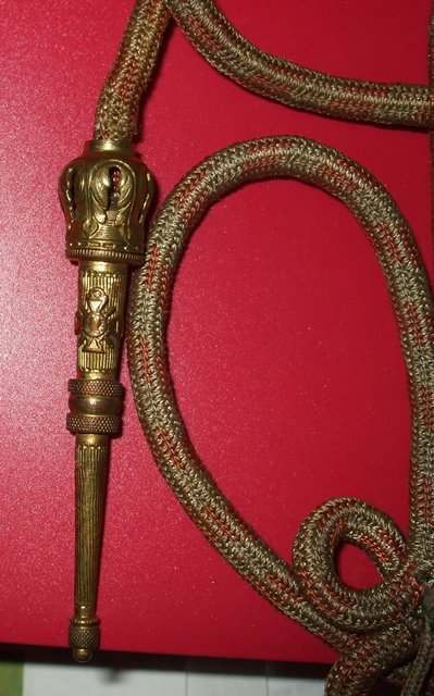 Fourragère Armée Française Croix de Guerre 14-18, fabrication