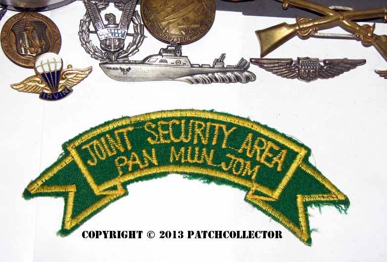 Korean made Pan Mun Jom Joint Security Area scroll - ARMY