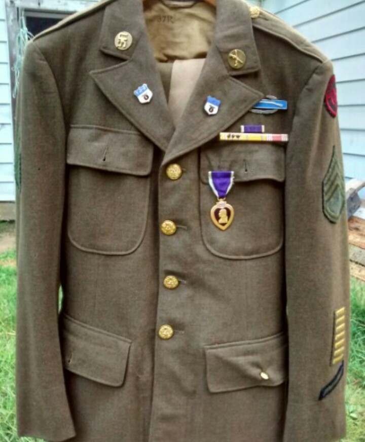 Local auction find, ww2 27th div, 105th inf regt class A's - UNIFORMS ...