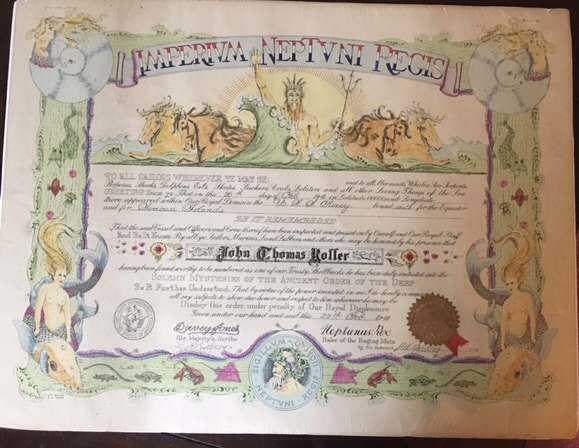 USS RIXEY (APH-3) Casualty Evacuation Transport Ship Equator Document ...