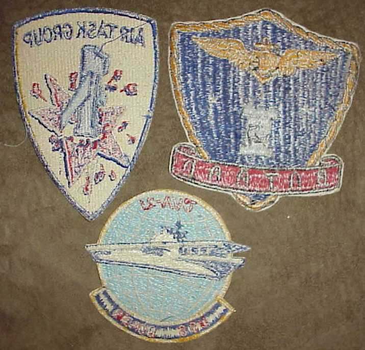 WWII - KOREA US Navy Squadron Patch group to one man - NAVY, COAST