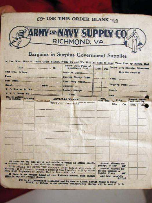 19501953 Cold War Era Army & Navy Surplus Page 2 EPHEMERA