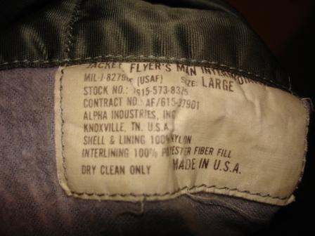 MA-1 Flight Jacket, thrift find - UNIFORMS - U.S. Militaria MA-1 Flight Jacket, thrift find - UNIFORMS - U.S. Militaria