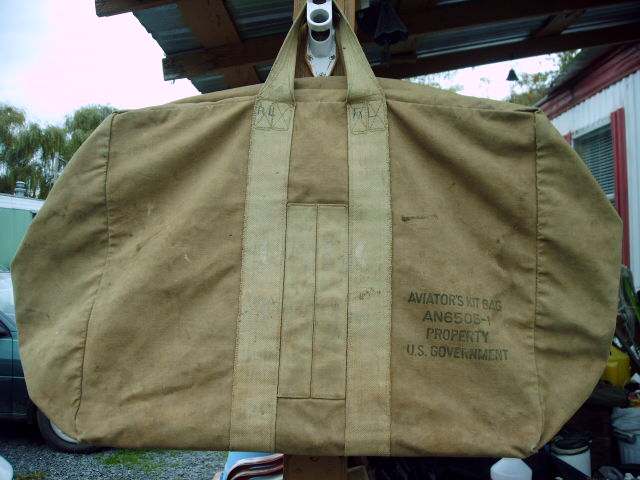 Named Aviator's Kit Bag. WWII? - FIELD & PERSONAL GEAR