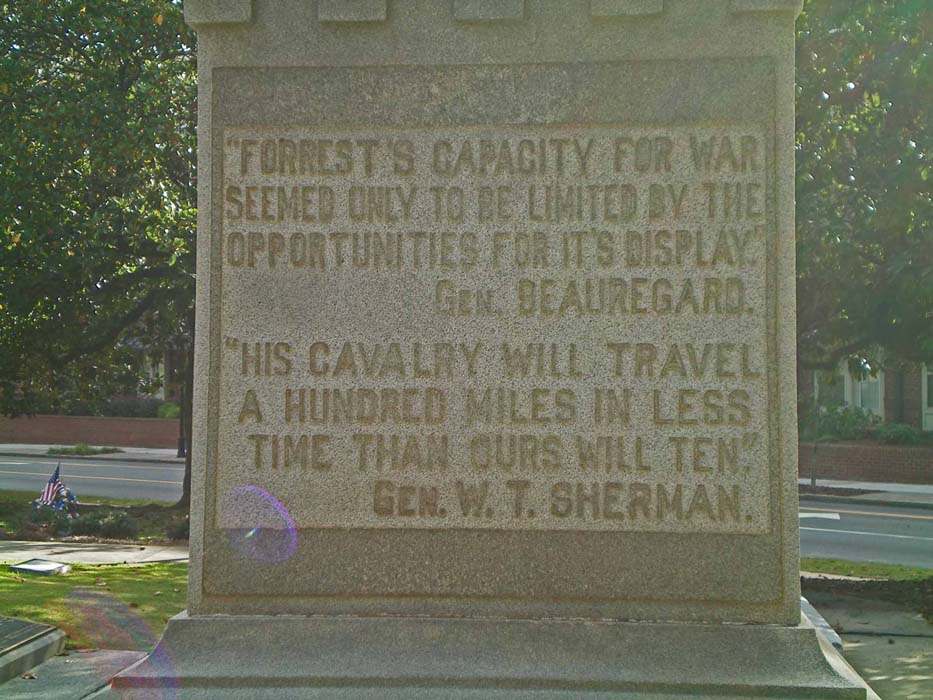 Nathan Bedford Forrest Monument Rome, GA MUSEUMS, BATTLEFIELDS, AND
