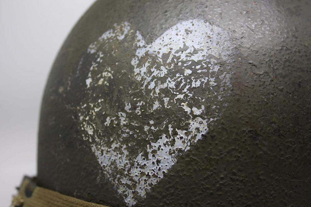 WWII 3rd ID helmet with heart - M-1; M-1C & M-2 HELMETS - U.S. Militaria Forum